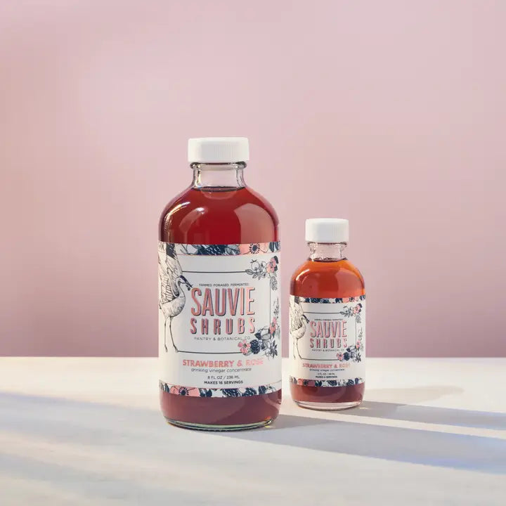 Sauvie Shrubs SR 8 oz Strawberry Rose