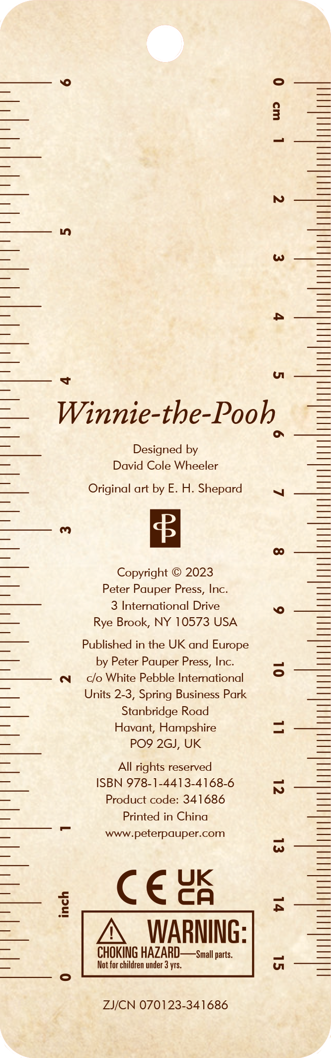 Peter Pauper Winnie-the-Pooh Children's Bookmark