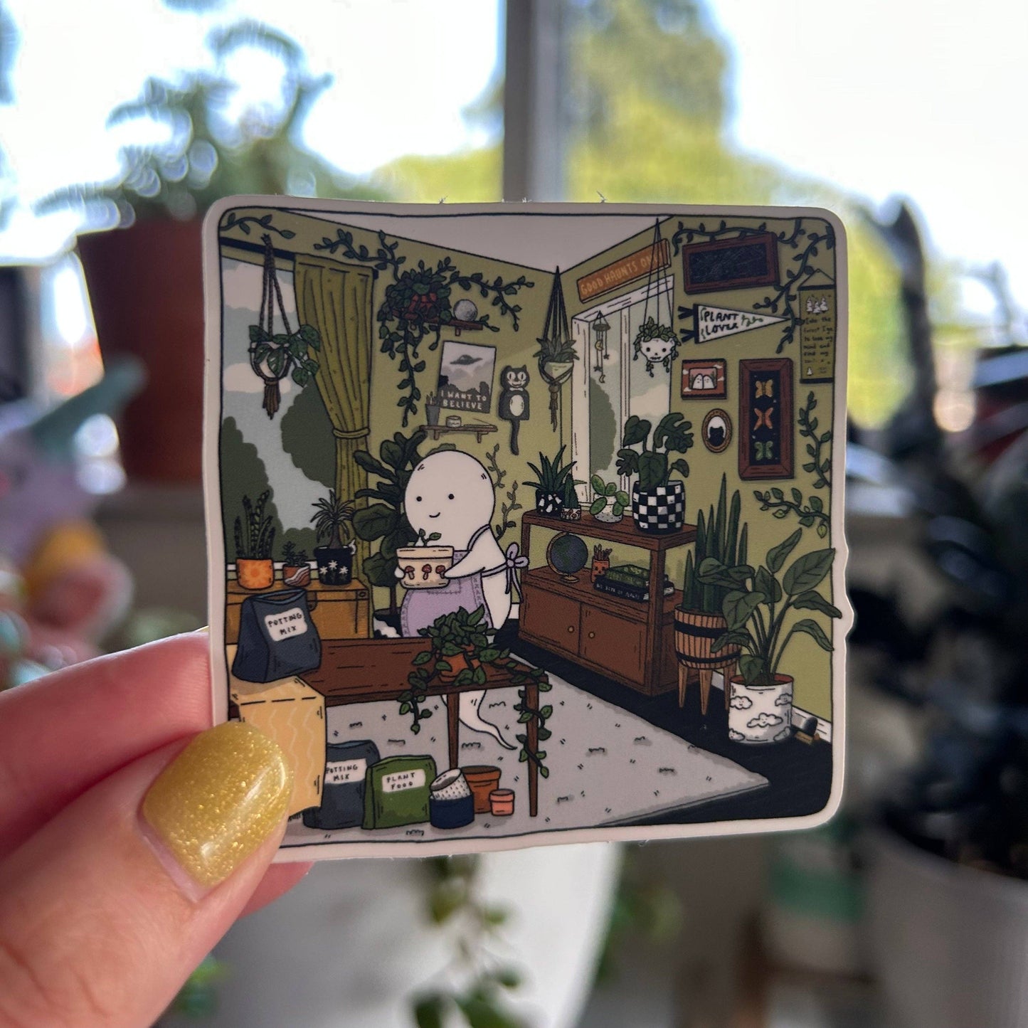 Little Spooky Studio Plant Lover Sticker