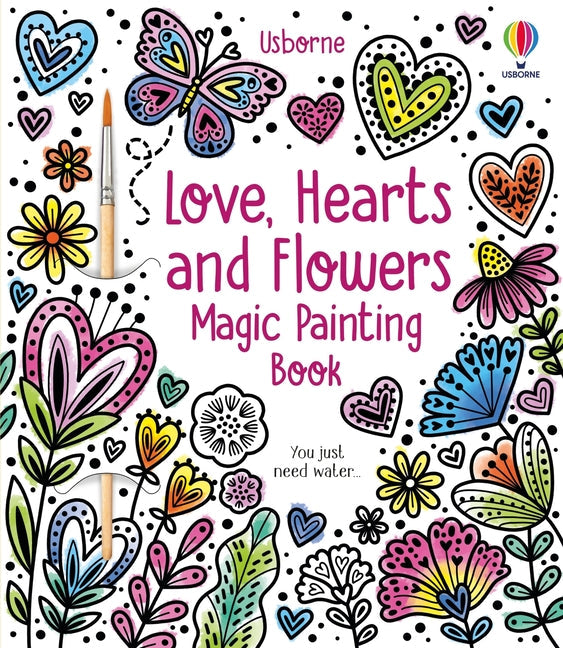 Love, Hearts and Flowers Magic Painting Book - Ingram