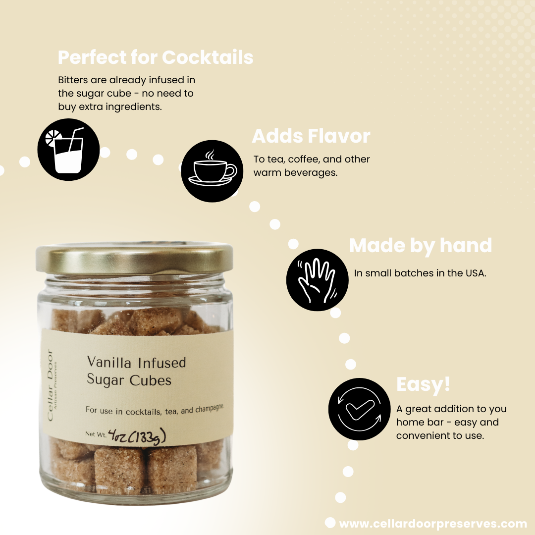 Cellar Door Bulk Infused Sugar Cubes by the pound - 5 flavors