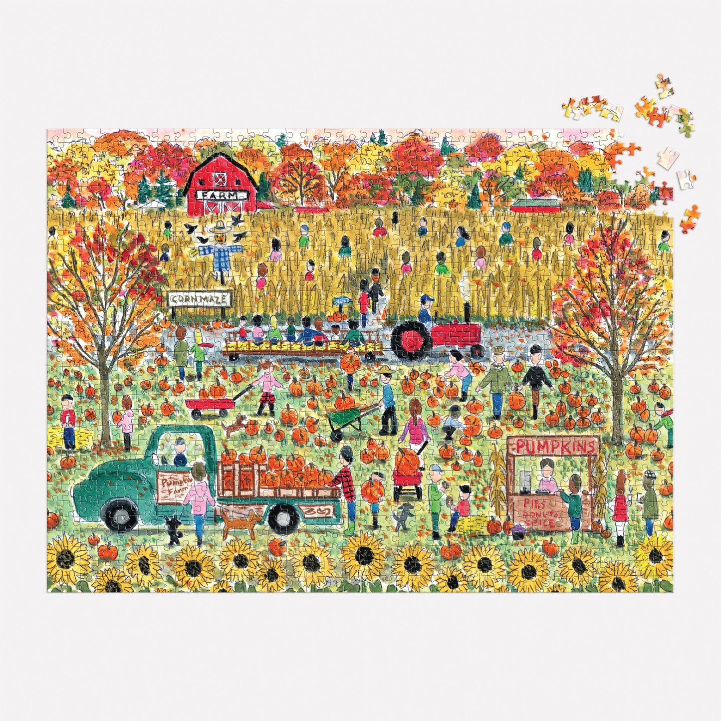 Michael Storrings Pumpkin Patch 1000 Piece Puzzle