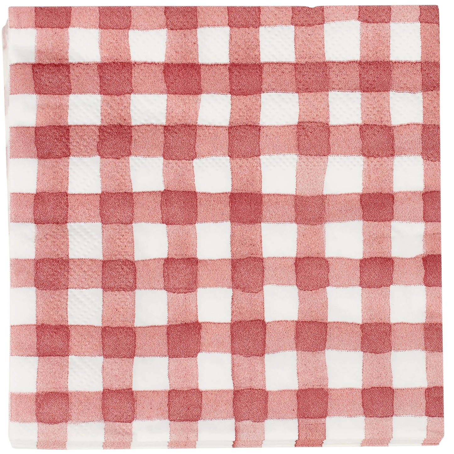 Primitives by Kathy Red Gingham Beverage Napkin