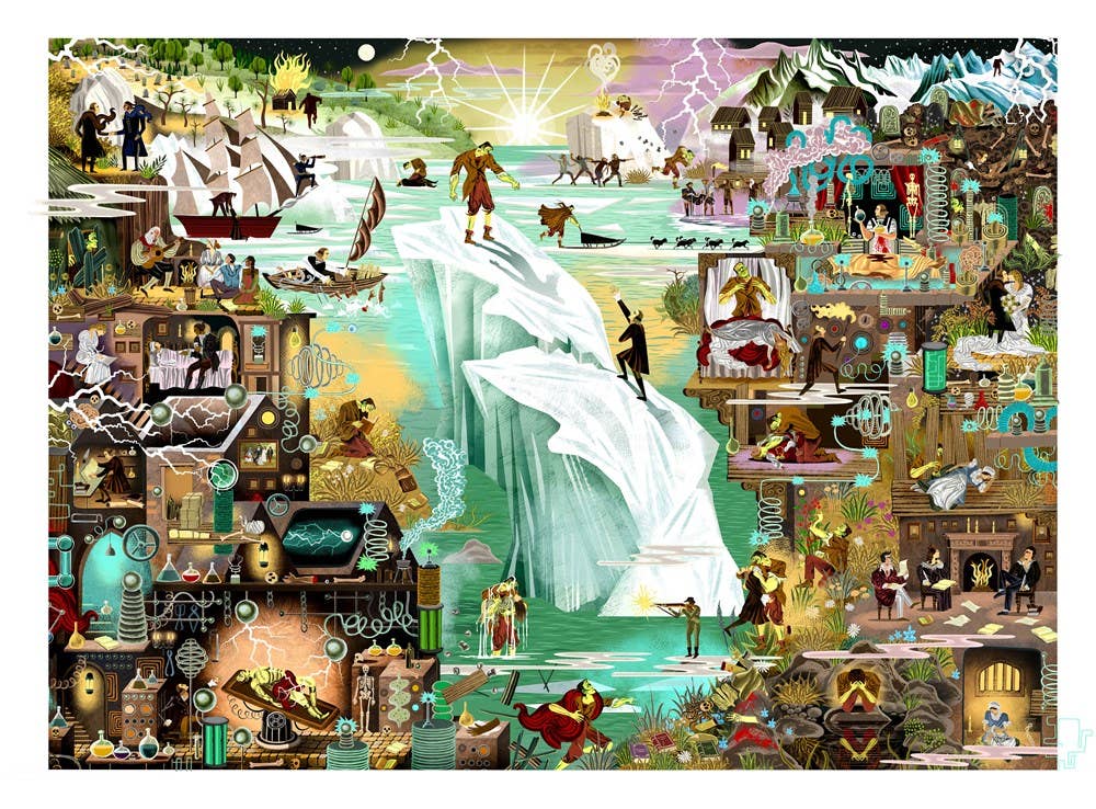 The World of Frankenstein 1000 Piece Puzzle