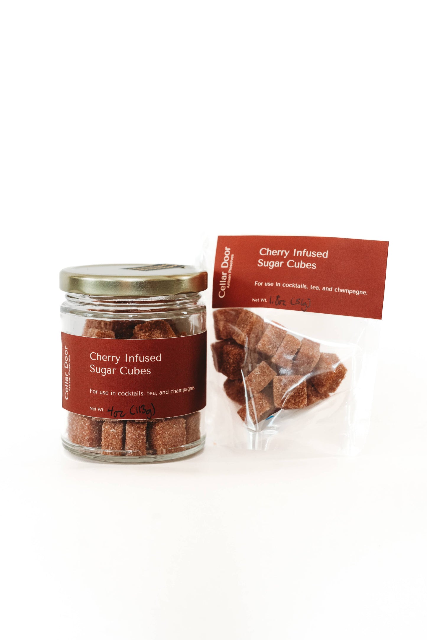 Cellar Door Cherry Infused Sugar Cubes - Perfect for cocktails/mocktails