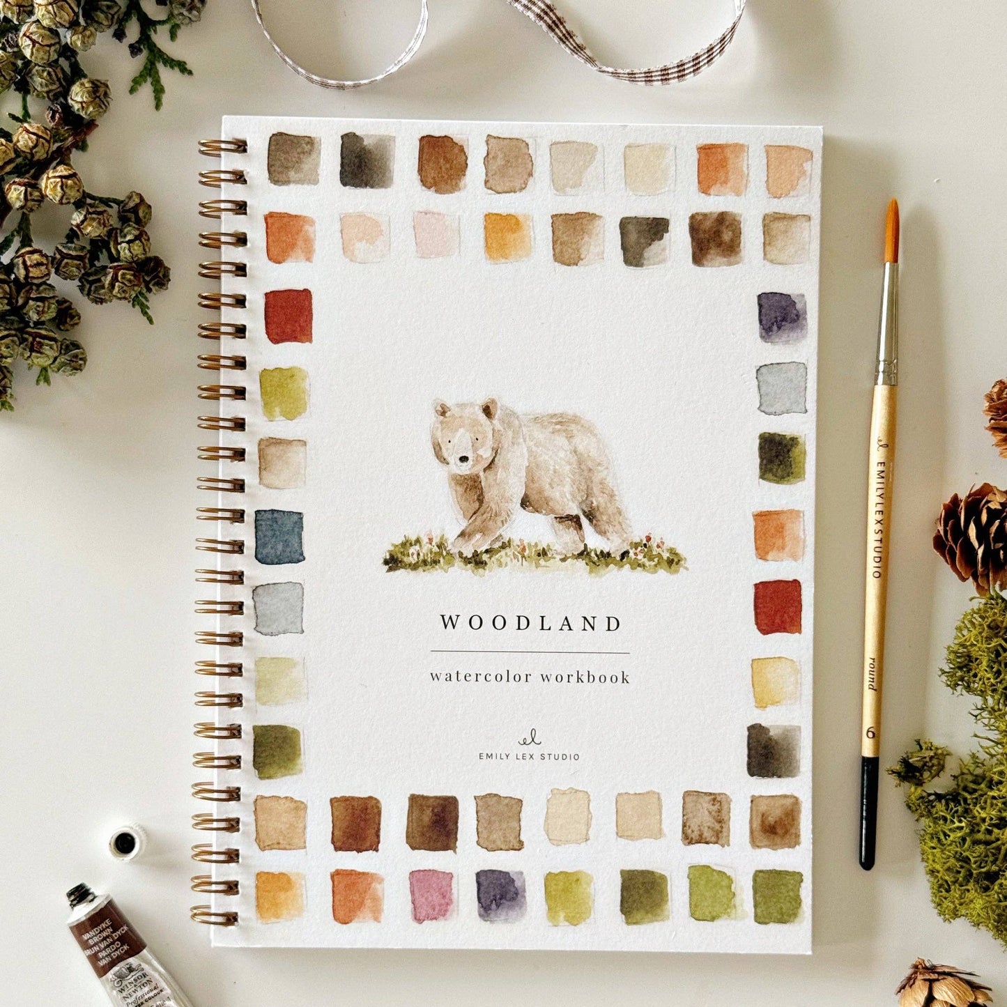 Emily Lux Woodland watercolor workbook