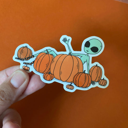 Little Spooky Studio I Love Pumpkins Sticker