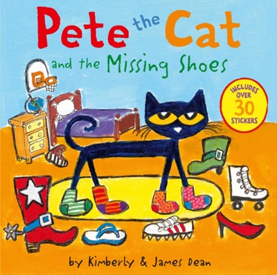 Pete the Cat and the Missing Shoes:  Includes Over 30 Stickers