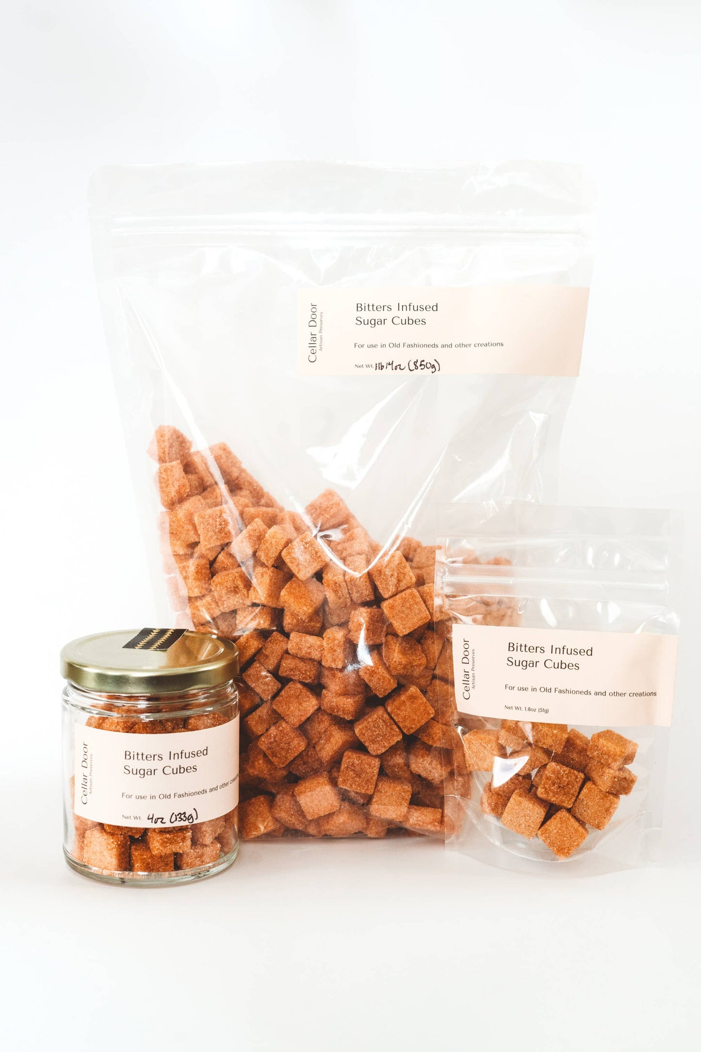 Cellar Door Bulk Infused Sugar Cubes by the pound - 5 flavors