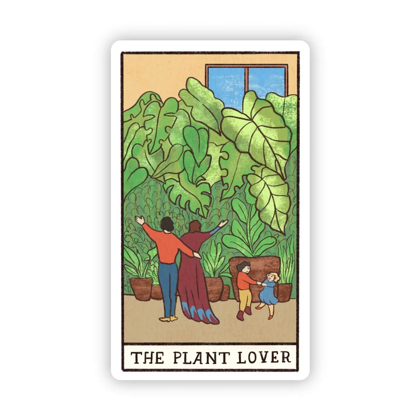 Big Moods The Plant Lover Taro Card Sticker