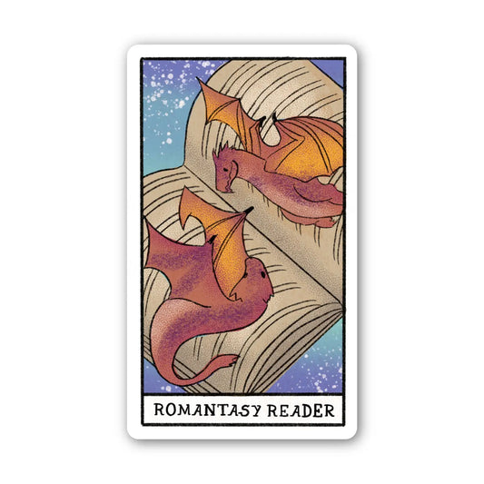 Big Moods The Romantasy Book Tarot Card Sticker