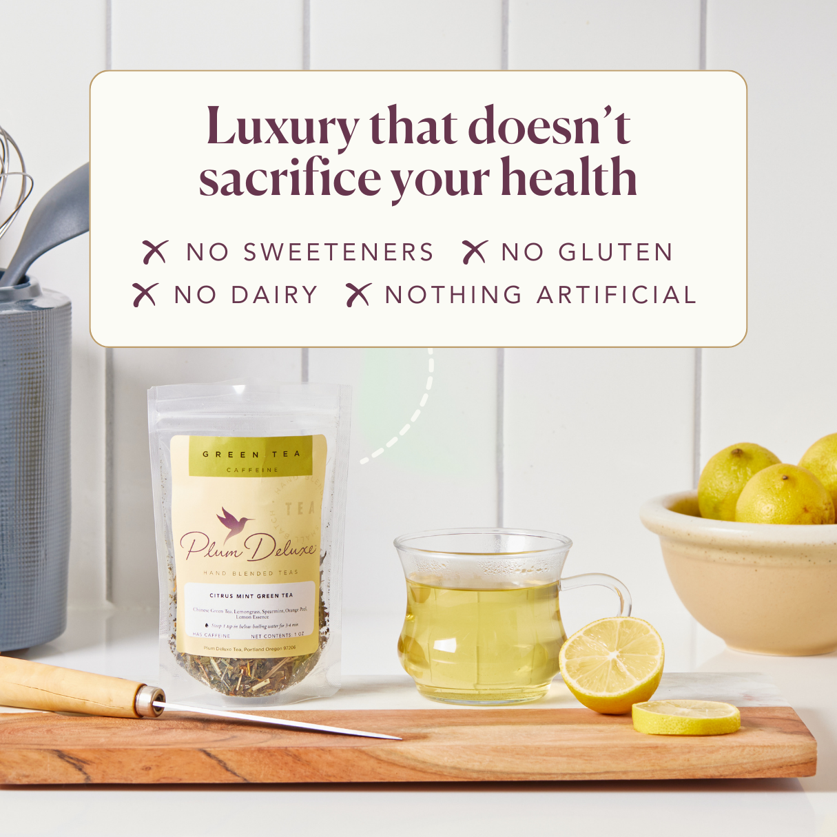 Plum Deluxe Reading Nook Tea Black