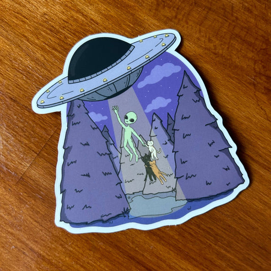 Little Spooky Studio Take Me Away Sticker