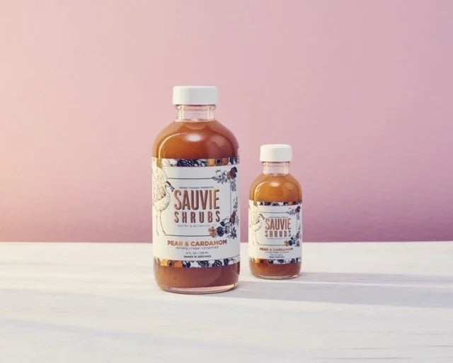 Sauvie Shrubs PC 8 oz Pear Cardamom