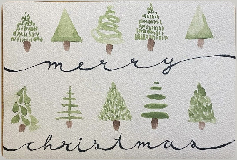 Watercolor holiday cards